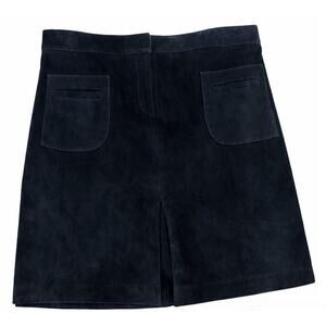 Vintage Lilly Pulitzer Dana Black Suede Skirt Size 12 – Washable Timeless Style
